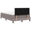 vidaXL Boxspringbett mit Matratze Taupe 120 x 190 cm Stoff