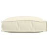 vidaXL Kissen 2 pcs Creme 40 x 40 x 8 cm Oxford-Stoff