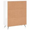 vidaXL Sideboard Hochglanz-Wei&szlig; 69,5x34x90 cm Holzwerkstoff