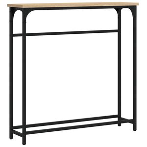 vidaXL Konsolentisch Sonoma-Eiche 75 x 19,5 x 75 cm Holzwerkstoff