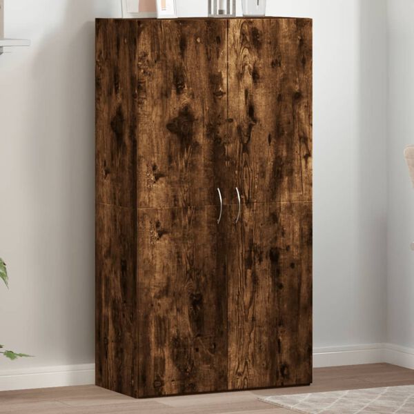 vidaXL Aktenschrank Räuchereiche 60x32x115 cm Holzwerkstoff