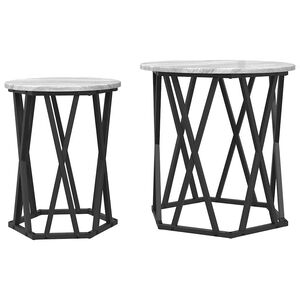vidaXL Couchtisch 2 stk. Sonoma-Grau 50 x 50 x 50 cm