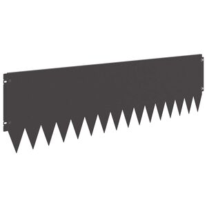 vidaXL Rasenkante 20 stk. 103 x 30 cm Stahl Schwarz