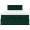 vidaXL Ottoman-Bett mit Matratze Dunkelgr&uuml;n 120x200 cm Samt