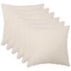 vidaXL Kissenbezug 6 stk. HEERLEN Creme 80 x 80 cm Boucl&eacute;