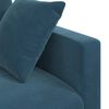vidaXL Sofa 2 pcs Blau 158 x 78 x 80 cm Samt