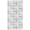 vidaXL Duschrollo 130x240 cm Stoffbreite 126 cm