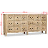 vidaXL Sideboard Massivholz Mango 200x40x90 cm