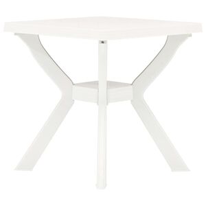 vidaXL Bistrotisch Wei&szlig; 70x70x72 cm Kunststoff