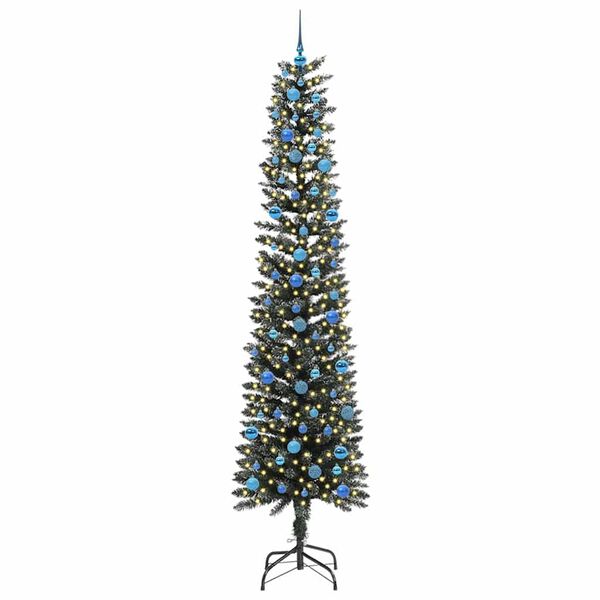 vidaXL K&uuml;nstlicher Weihnachtsbaum mit 300 LEDs mit St&auml;nder Gr&uuml;n 240 cm