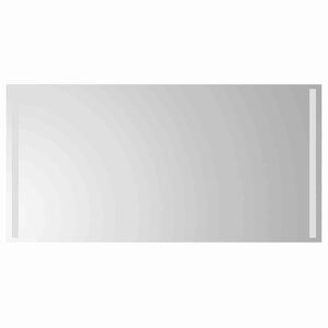 vidaXL LED-Badezimmerspiegel Transparent 100 x 50 cm Geh&auml;rtetes Glas