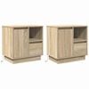 vidaXL Nachttisch 2 stk. Sonoma-Eiche 50 x 34,5 x 50 cm Holzwerkstoff