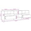 vidaXL TV-Schrank Wei&szlig; 150x33,5x45 cm Holzwerkstoff