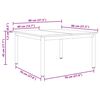 vidaXL Couchtisch Sonoma 80 x 80 x 45 cm Holzwerkstoff