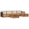vidaXL Outdoor-Sofagarnitur 6 pcs Natur Massivholz Akazie