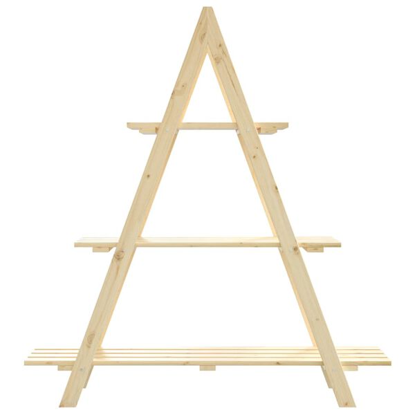 vidaXL Blumenregal 101x23x110 cm Massivholz Kiefer