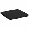 vidaXL Sitzkissen 4 pcs Schwarz 40 x 40 x 3 cm Stoff