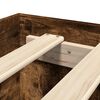 vidaXL Bettgestell ohne Matratze R&auml;uchereiche 75x190 cm Holzwerkstoff