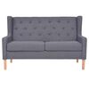 vidaXL 3-tlg. Sofa-Set Stoff Grau