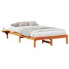 vidaXL Bettrahmen Wachsbraun 140 x 190 cm Massives Kiefernholz