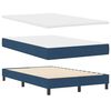 vidaXL Boxspringbett mit Kopfteil Blau 120 x 190 cm Stoff
