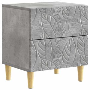 vidaXL Nachttisch Betongrau 43 x 34,5 x 48 cm Holzwerkstoff