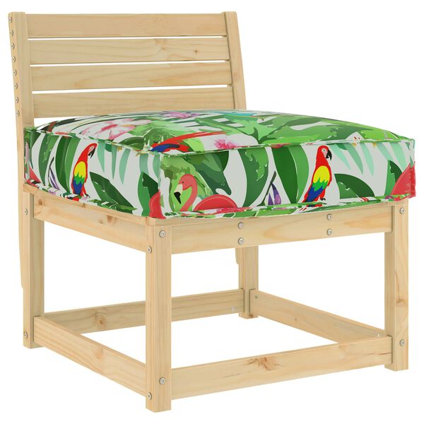 vidaXL Kissen Floral Mehrfarbig 60 x 60 x 12 cm Oxford-Stoff