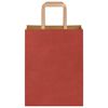 vidaXL Papiertragetaschen 50 Stk. mit Henkeln Rot 21x11x28 cm