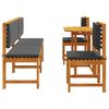 vidaXL Garten Bistro Set 5 pcs Braun Akazie Massivholz