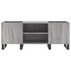 vidaXL Plattenschrank Grau Sonoma 121x38x48 cm Holzwerkstoff