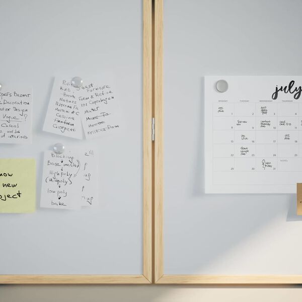 vidaXL Info-Tafel Wei&szlig; 80 x 80 x 1,4 cm Massivholz Kiefer