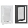 vidaXL Kellerfenster Innenseite Farbe Wei&szlig; RISOR 50 x 75 cm