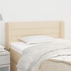 vidaXL Kopfteil mit Ohren Creme 83x16x78/88 cm Stoff