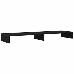 vidaXL Monitorst&auml;nder Schwarz Eichen-Optik 100x27x10 cm Holzwerkstoff