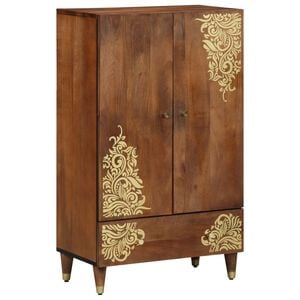 vidaXL Highboard Honigbraun 60 x 33 x 100 cm Massivholz Mango