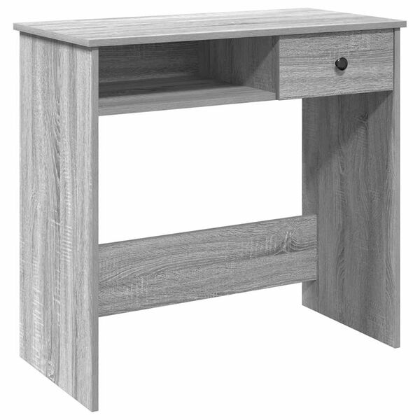 vidaXL Schreibtisch Grau Sonoma 80x40x75 cm Holzwerkstoff