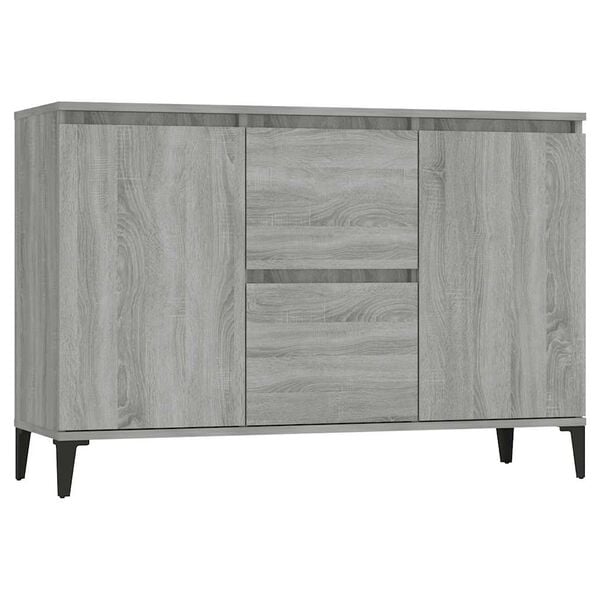 vidaXL Sideboard Grau Sonoma 102x35x70 cm Holzwerkstoff