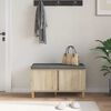 vidaXL Flurbank mit Kissen mit Speicher Sonoma-Eiche 60 x 38 x 46 cm
