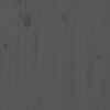 vidaXL Massivholzbett Grau 100x200 cm