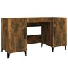 vidaXL Schreibtisch R&auml;uchereiche 140x50x75 cm Holzwerkstoff