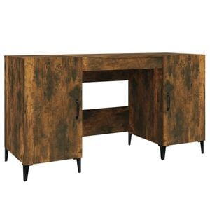 vidaXL Schreibtisch R&auml;uchereiche 140x50x75 cm Holzwerkstoff