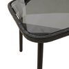 vidaXL Couchtisch Schwarz 90 x 45 x 43 cm Poly-Rattan und Glas