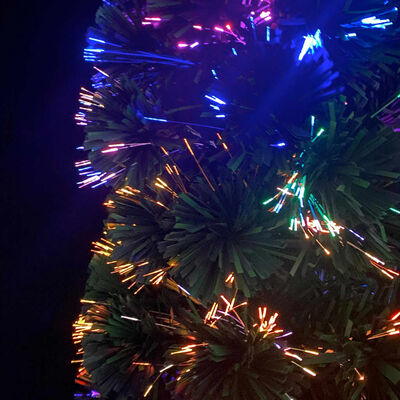 vidaXL Künstlicher Weihnachtsbaum Schlank mit Ständer 210 cm Glasfaser