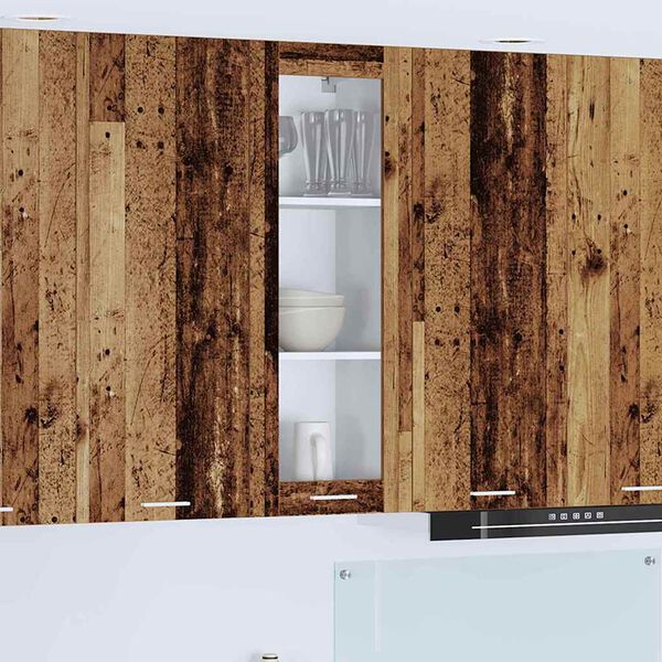 vidaXL H&auml;ngeschrank mit T&uuml;r Altholz 40 x 31 x 100 cm Holzwerkstoff