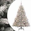 vidaXL K&uuml;nstlicher Weihnachtsbaum mit Weihnachtskugel 180 cm 300 LEDs