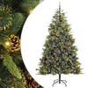 vidaXL K&uuml;nstlicher klappbarer Weihnachtsbaum mit Tannenzapfen 240 cm