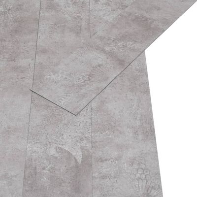 vidaXL PVC-Fliesen 5,02 m² 2 mm Selbstklebend Bodengrau