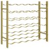 vidaXL Weinregal f&uuml;r 36 Flaschen Golden Metall