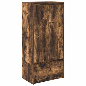 vidaXL Schrank mit Schublade R&auml;uchereiche 55,5x34x119,5 cm