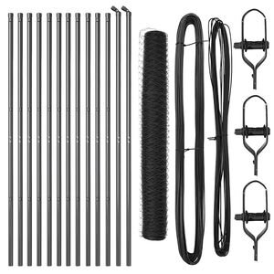 vidaXL Zaunpfosten Grau